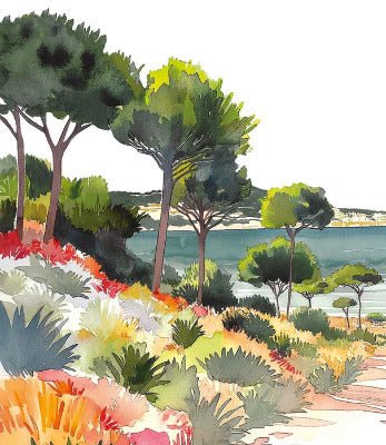 Carta da parati panoramica estiva