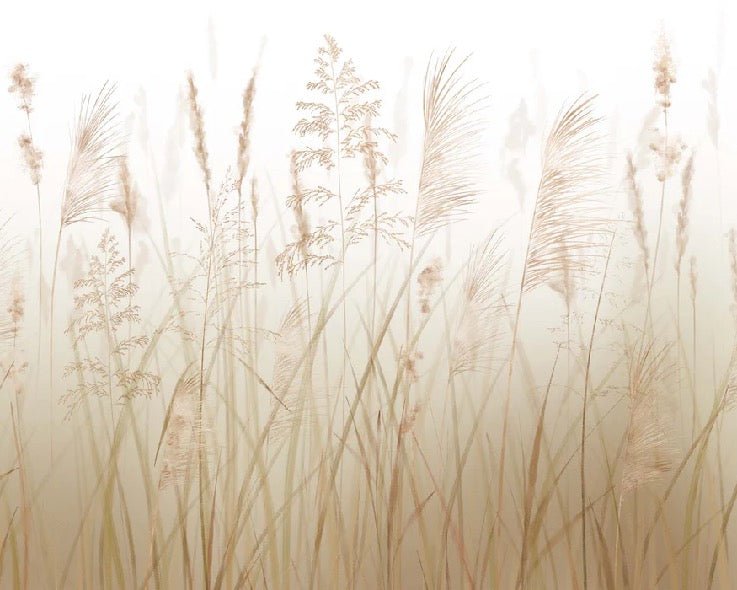 Papier peint fleur des champs de blé, XXL, tendance