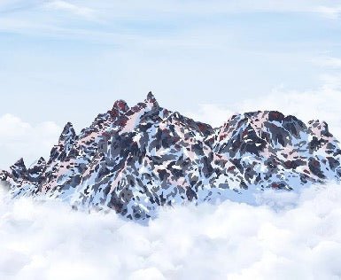 Papier peint Mont Blanc toile des Cimes