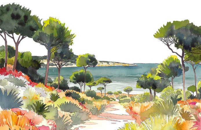 Carta da parati panoramica estiva