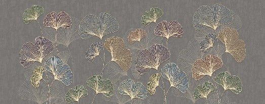 Papier peint panoramique ginkgo asie tendance