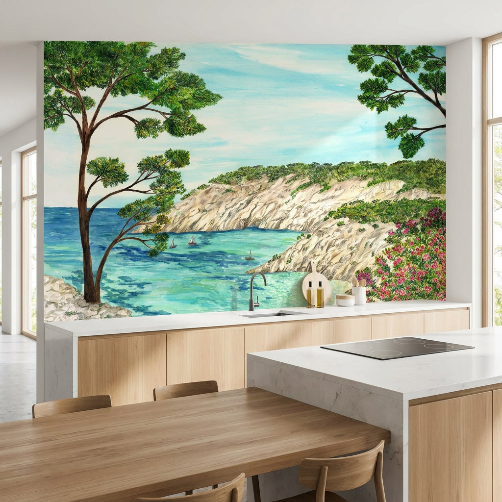 Papier peint panoramique - Les Calanques du sud
