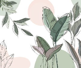 Panoramic green wallpaper, XXL, tendance