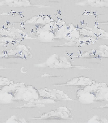 Papier peint poétique envol - Muralconcept