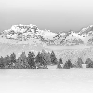 Papier peint photo - La Tournette et au delà
