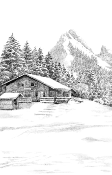 Papier peint montagne Suisse - Dent d'Oche - Muralconcept