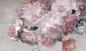 Papier peint restaurant pivoines, XXL, tendance