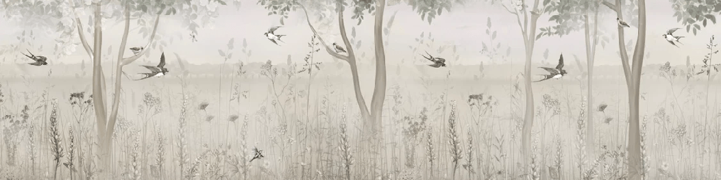 Panoramic clearing wallpaper