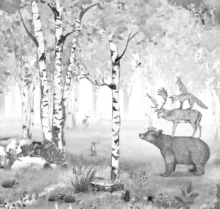 Papier peint roi de la forêt, XXL, tendance