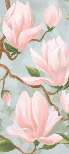 Papier peint magnolia en fleur - Muralconcept