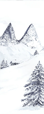 Papier peint aquarelle d’un rêve Alpin