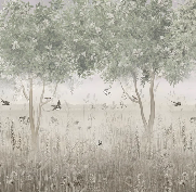 Panoramic clearing wallpaper