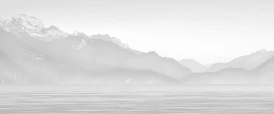 Papier peint Annecy et son lac paisible noir et blanc - Muralconcept