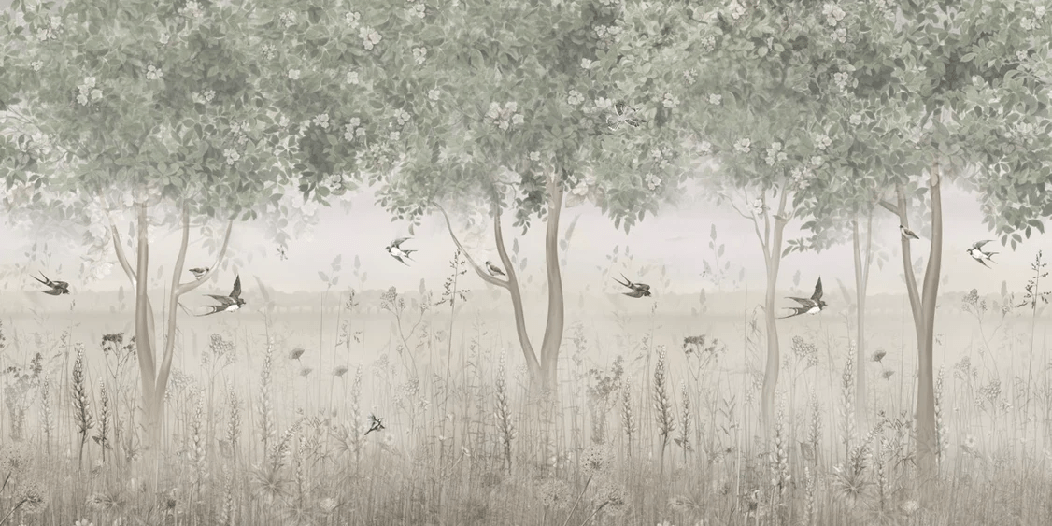 Panoramic clearing wallpaper