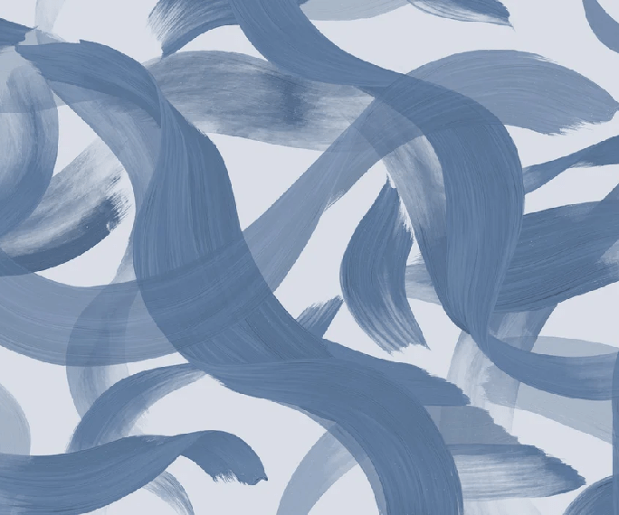 Papier peint contemporain – Bleu vibration, XXL, tendance