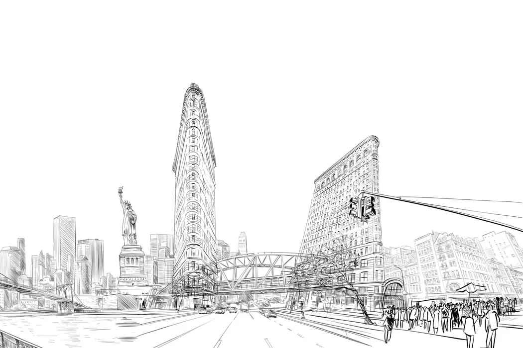 Papier peint architecture New York