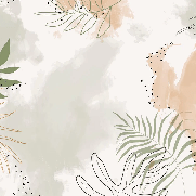 Papier peint panoramique aquarelle végétale, XXL, tendance