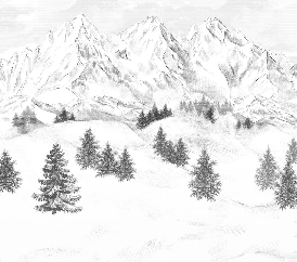 Papier peint montagne sommets de Chamonix