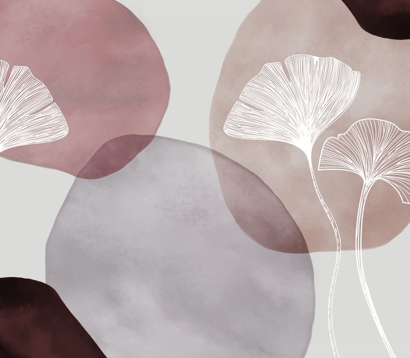 Carta da parati panoramica astratta viola