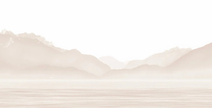 Papier peint Annecy et son lac paisible beige