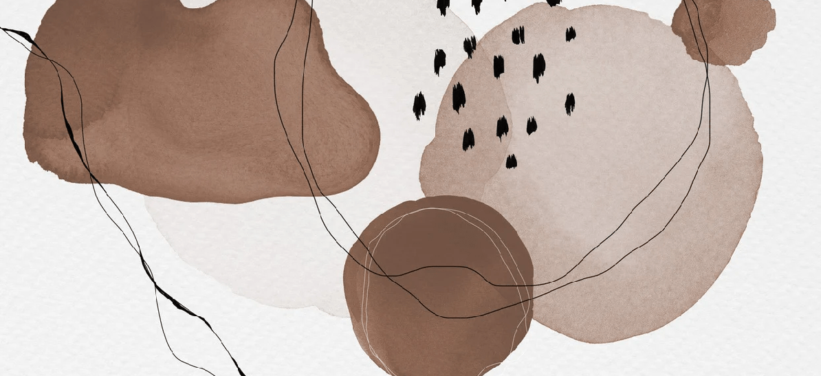 Papier peint moderne aquarelle marron