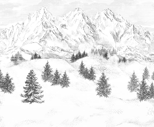 Papier peint montagne sommets de Chamonix