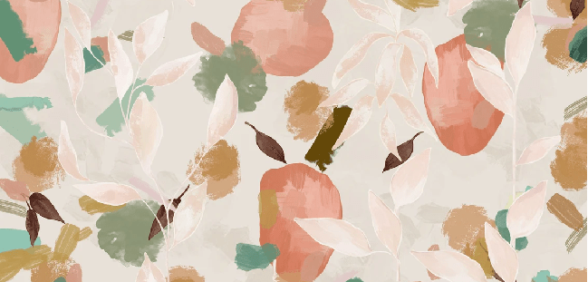 Papier peint bloom & brush - Muralconcept