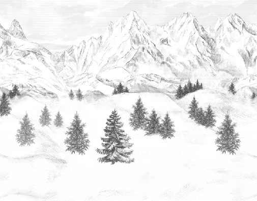 Papier peint Aiguilles d'Arves - Muralconcept