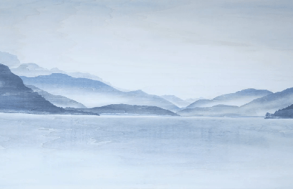 Papier peint Annecy | Les Bleus du Lac®, XXL, tendance