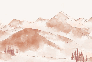 Papier peint montagne chaine des Aravis - Muralconcept