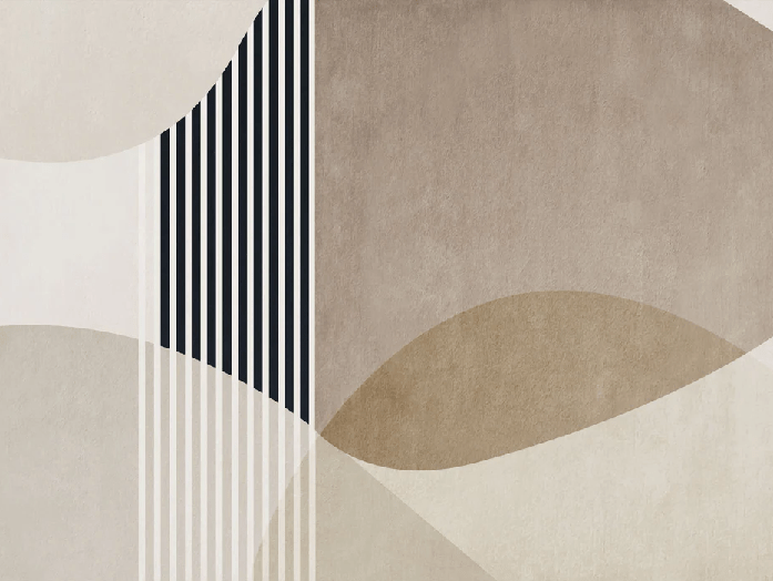 Tapete in kreativer Form