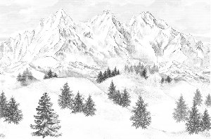 Sfondo della montagna di Chamonix