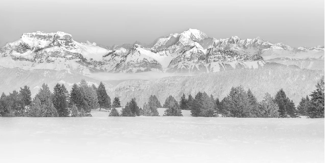 Papier peint photo - La Tournette et au delà, XXL, tendance