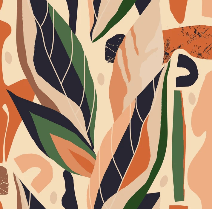 Carta da parati vegetale astratta