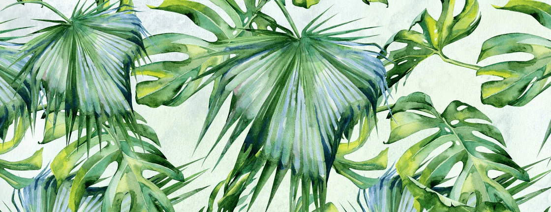 Papier peint Feuillages Verts, XXL, tendance