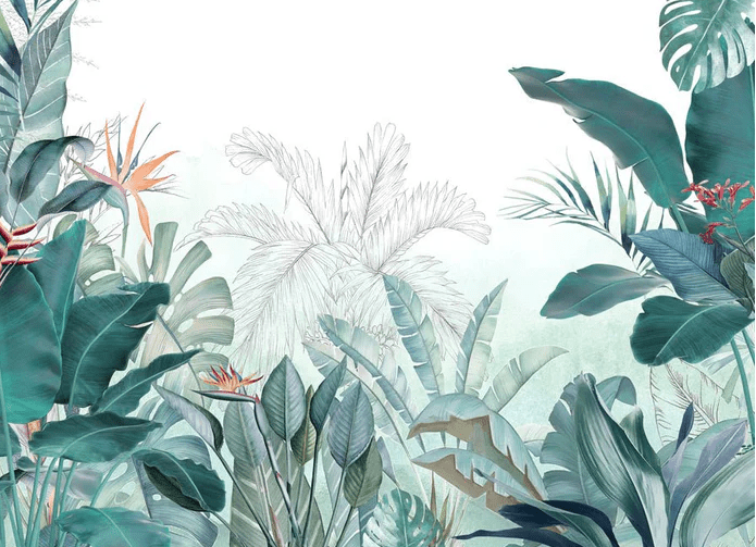 Papier peint panoramique tropical quintessence