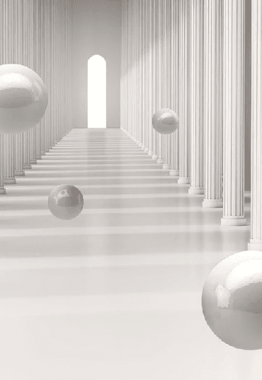 Papier peint 3D trompe œil colonne romaine - Muralconcept