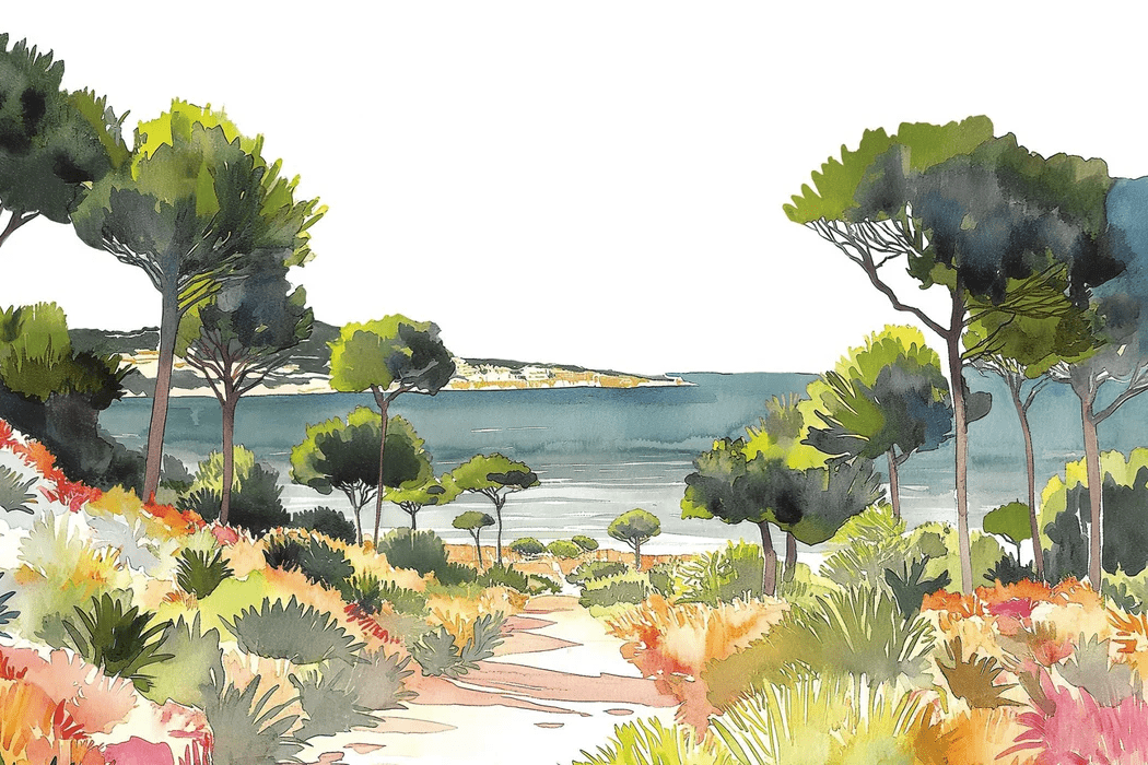 Carta da parati panoramica aria estiva