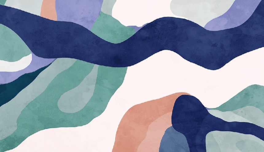 Papier peint abstrait ondulation - Muralconcept