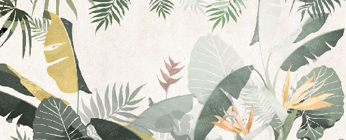 Yellow green custom-made wallpaper