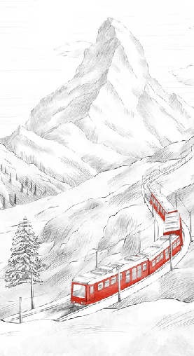 Papier peint panoramique Mont Cervin