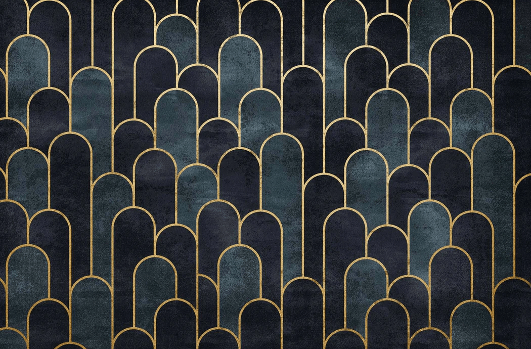 Papier peint dark blue chic - Muralconcept