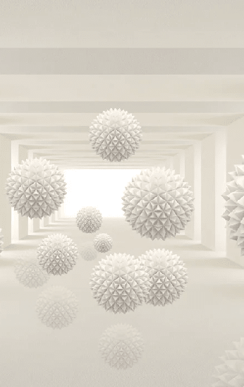 Papier peint Trompe l'oeil Moderne Conception - Muralconcept