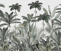 Papier peint panoramique jungle tree, XXL, tendance