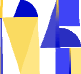 Papier peint Memphis style majorelle - Muralconcept