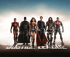 Papier peint panoramique justice league héro têtes d'affiches