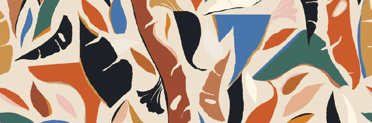 Papier peint contemporain végétal