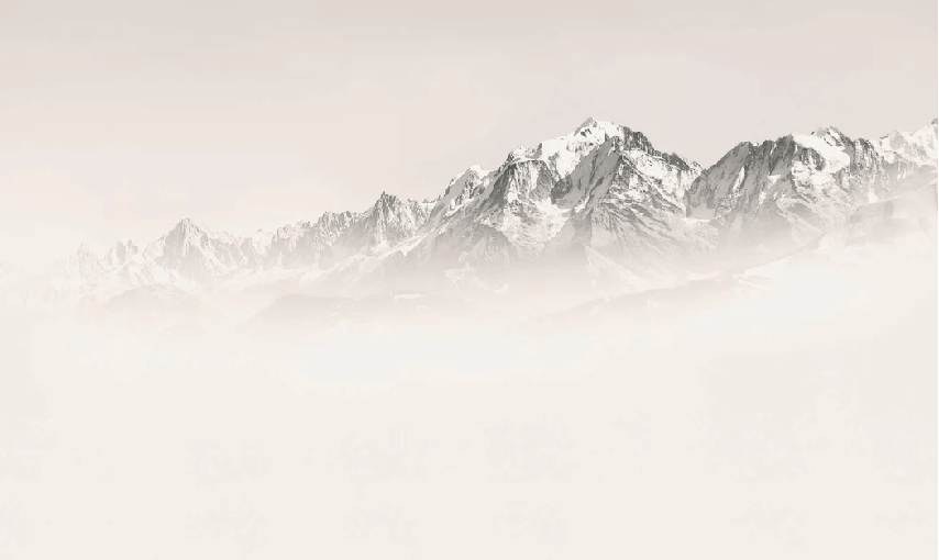 Papier peint Mont Blanc dans la brume sépia, XXL, tendance
