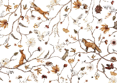 Papier peint enfant forêt aventure, XXL, tendance