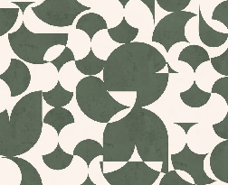 Papier peint restaurant rétro forme graphique